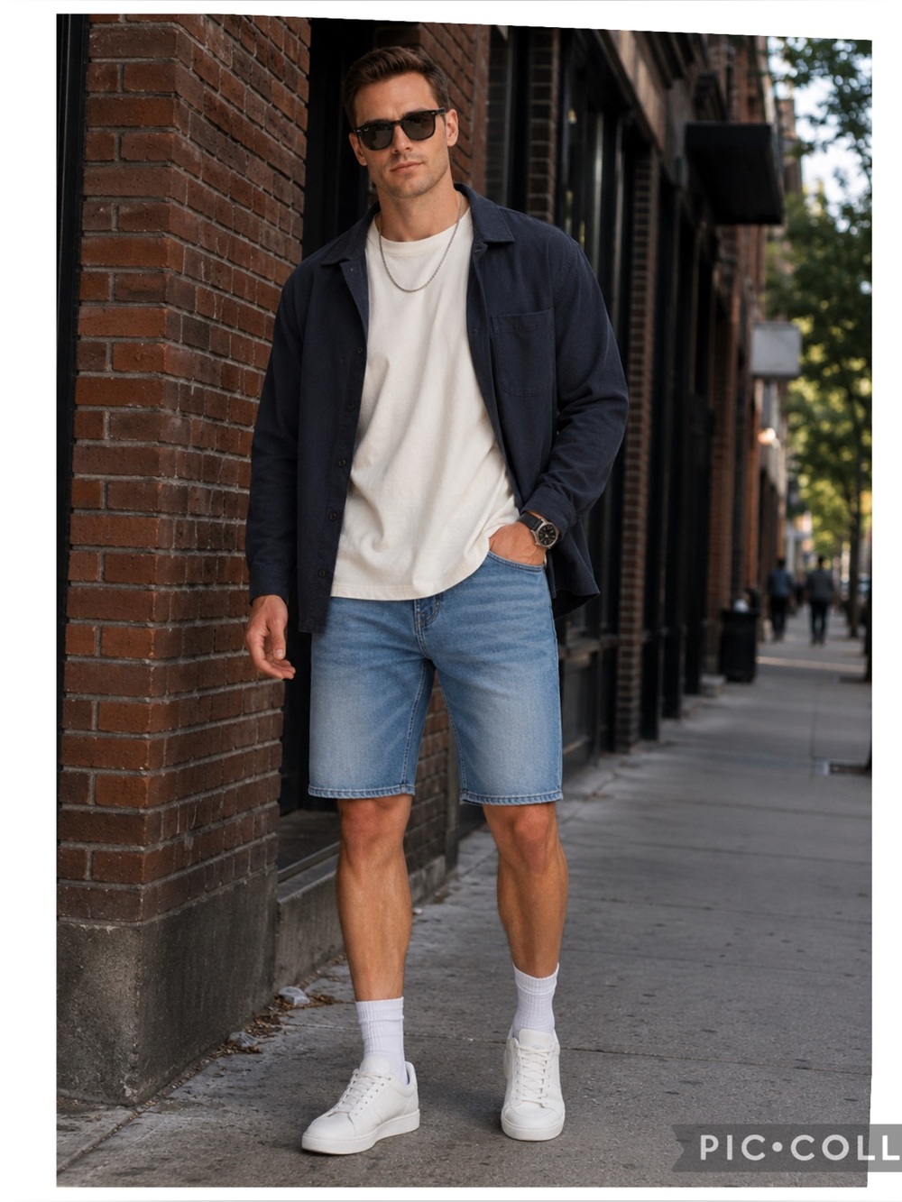 NEW COMPANY EIGHTY ONE CURRENT PREMIUM STRETCH DENIM SHORTS